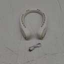 FrSara Neck Fan, Portable Personal Fan Strong Wind, 5200mAh, Air Volume,360 Cooling, No Hair Twisting, Air Volume On 2 Sides, Non-Slip, Quick Charge, Long Use Time, Birthday Gift for Women, Dad, Men (White)