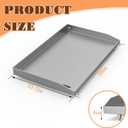 Upgrade 28 Inch Griddle Top for Weber 28" Gas Grills 1501005/43310201, Heavy Duty Steel Gas Griddle Replacement Top with Oil Vent for Weber 3 Burner Grills, Not Fits for Slat 28 Inch