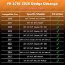 Binmotor-Floor Mats & Cargo Liner for Dodge Durango 2016-2024 2025 2026 (7 Seats) All Weather Mats Durango Cargo Trunk Mat Accessories for Durango GT, GT Plus, R/T, R/T Plus, R/T Premium