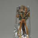 puthiac Wooden Flowers Vase Wall Art Set — Minimalist Boho Farmhouse Floral Décor, Rustic Wooden Wall Decor for Bathroom/Living Room/Bedroom/Dining RoomHousewarming Gift