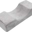 Eyelash Extension Velvet Lash Pillow Beauty Salon Memory Foam Neck Pillow for Lash Extension Grafting Make Up(Gray)