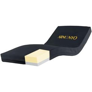 ARMONYO Hospital Bed Mattress - 100% Medical Grade Dual Layer Foam with Advanced 70D Waterproof Cover - Medium Firm - 80” x 36” x 5”