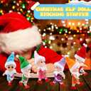 28 Pack Christmas Baby Elf Dolls Mini Newborn Girl Elves Plush Figures for Christmas Holiday Party Easter Basket Stuffers Advent Celebrations, 7 Colors