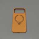 TORRAS Ostand Q3 Silicone for iPhone 17 Pro Max Case, Fit for MagSafe, 360 Spin Ring Stand, Liquid Silicone Cozy Vibrant Grip, Camera Control, Protective Case for iPhone 17 Pro Max, Pastel Orange