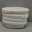 10 inch Oval Banneton Bread Proofing Basket Sourdough Bread Baking Supplies Set of 4 Sourdough Starter Kit Baking Gifts