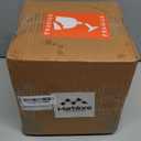 MARBLORE Marble Kitchen Garbage Can with Lid 6 Inch Travertine Small Garbage Can for Home, Office, Bedroom Accessories and Valentine Room Decor Organizer, Waste Bin