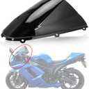 Windshield Windscreen Double Bubble for Ninja ZX6R 636 2005-2008 and for ZX10R 2006-2007 (Black)