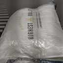 L LOVSOUL Goose Feather Down Fiber Comforter Queen Size, 100% Organic Cotton Fabric Duvet Insert,1200TC,750+Fill Power, Hotel Collection, All Season White Bedding Comforters with 8 Tabs