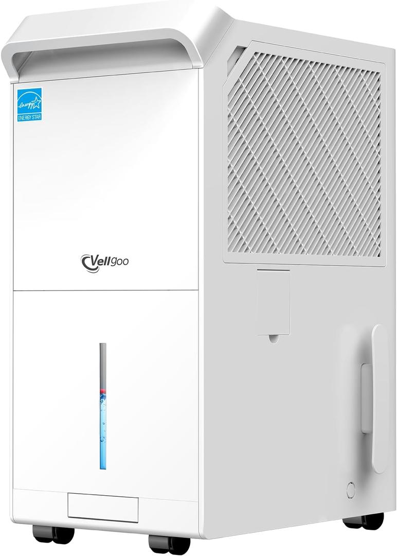 5,600 Sq.Ft Energy Star Dehumidifier for Basement with Pump, 80 Pint DryTank Pro Series Dehumidifiers for Home Large Room, Intelligent Humidity Control (5,600 Sq.Ft with Pump, White)