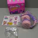 iClever Kids Bluetooth Headphones, Light Up Cat Ear,60H Playtime, USB C Fast Charging, Safe Volume 74/85dBA, Bluetooth 5.3,Toddler Headphones Wireless for iPad Tablets Travel,Meow Cookies-Peach Pink