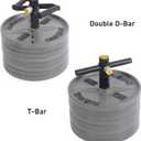 Adjustable kettlebell Handle, Heavy Duty Kettlebell Handle for Plates, Loading Pin with D-bar, Double D-bar and T-bar for Olympic Weight Plates, Hold Up 200lbs.