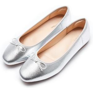 Women's Round Toe Ballet Flats Comfortable Bow Dressy Flats Shoes for Women 9