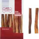 GigaBite Bully Sticks for Dogs All Natural Beef Pizzle Dog Chews, Odor & Rawhide Free Dog Treats, Long Lasting High Protein Chews Digestible Dental Dog Treat - Sticks (Half-cut 6"), Pack of 10 Exp: 12/31/2027