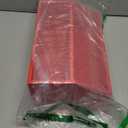 Soaoo Christmas Hot Cocoa Bar Coffee Station Organizer Wood Decorative Storage Box 2 Layer Cute Hot Cocoa Bar Storage Bins Accessories for Countertop Home Xmas Holiday Gift Party Supplies(Red)