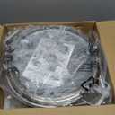 SUNHOUSE 5 Quart Stainless Steel Steamer Insert  Multi-Purpose Soup & Food Steamer with Stay-Cool Handles & Heavy-Duty Glass Lid  Fits Various Pot Sizes (8", 8.5", 9.5")