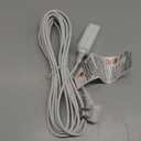 Philips 2-Pack Indoor Extension Cord Power Strip 15 ft, Flat Plug with Multiple Outlets, 2 Prong, White, ETL Listed, SPS3185W/37