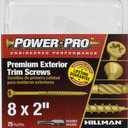 Power Pro 42502 Trim Screws, 75 Pieces, Bronze, 75 Piece