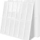 Plain White Peel and Stick Backsplash Tile Rectangle Subway Self Adhesive Wall Tiles for Kitchen (10-Sheet,12"x12")