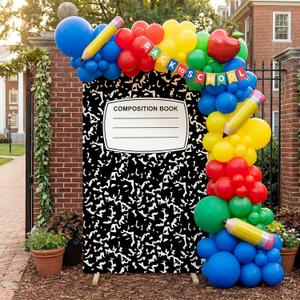 Smoothnovelty Composition Notebook Photo Booth, Back to School Decorations, 39.37 x 23.62 inches