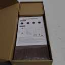 YGEOMER Floating Shelves for Wall, Different Sizes Walnut Red Brown Wall Shelves for Living Room, Bathroom, Bedroom, Kitchen, Home Decor (Set of 4)