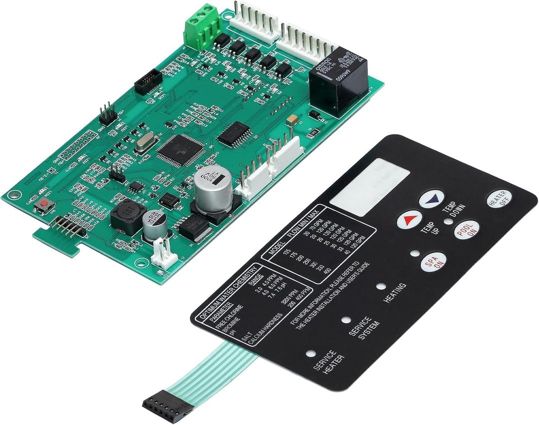 High-Performance 42002-0007S Control Board Kit (w/Switch Pad) for Pentair MasterTemp & Sta-Rite Max-E-Therm NA/LP Pool/Spa Heaters