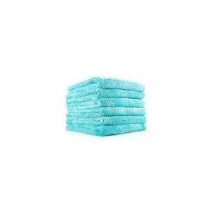 The Rag Company - Eagle Edgeless 450 (3-Pack) Professional Korean 70/30 Blend Super Plush Microfiber Detailing Buffing Polishing Drying Towels for Cars 16x16 in, Teal Blue