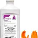 D-Fense Dust 1 lbs - Water Resistant, 8 Month Control, Targets: Ants, roaches, Bed Bugs, Scorpions, Spiders and More with USA Supply Gloves and Pest Identification Card