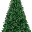Best Choice Products Artificial Christmas Tree, 4.5ft Premium Unlit Pine Design, Dense Branches Realistic Holiday Décor​ w/Easy Assembly - White