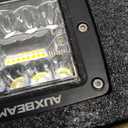 Auxbeam 6 Modes Amber White Series LED Cubes, 3Inch 72W LED Pods Dual Color Off-Road Strobe Lights, Spot Flood Combo Driving Offroad Ditch Lights Flashing Warning Functional, Pair