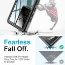 2 x Temdan for Samsung Galaxy S22 Ultra Case Waterproof, Built in Screen Protector 360 Full Body Heavy Duty Shockproof IP68 Waterproof Galaxy S22 Ultra Case for Samsung S22 Ultra 5G 6.8 inch Black