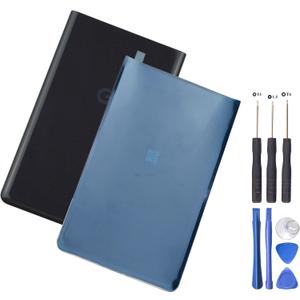 Pixel 7 Back Glass Replacement for Pixel 7 Back Cover Glass Housing Door with Pre-Installed Tapes + Tools Black