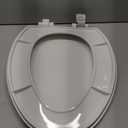 Bemis 7300SLEC Slow Close Toilet Seat, Easy Clean Hinges and Durable Plastic Seat, Made in USA, Elongated, White
