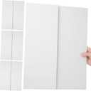 HEALLILY 4pcs Trifold Poster Board: 25.7 X 16.9 Inch, Corrugated Presentation Project Boards for Science School Project Event Displays & Business, White