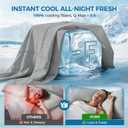 Tokokimo Cooling Comforter Set King Size with 2 Pillowcases, Cooling Blanket for Hot Sleepers and Night Sweats, Grey Silk Smooth & Lightweight Blanket for Summer, 104x90 Inches, Soft Bedding Set
