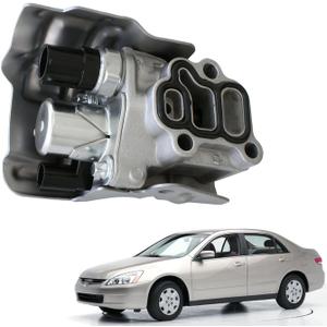 AUCERAMIC 15810PPAA01 15810RAAA03 15810PNEG01 K20 K24 VTEC Solenoid Spool Valve w/Oil Pressure Switch & Gasket Fit for 2002-2011 Honda Civic CR-V Element Accord, 2002-2006 Acura RSX L4 2.0L 2.4L