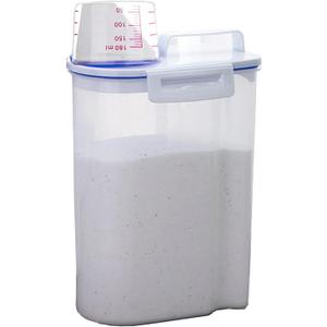 Laundry Detergent Dispenser - 70oz Scent Booster Beads Dispenser with Lids, Suitable for Laundry Beads, Oatmeal, Pet Food