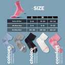 BRISIRA Coolmax Bamboo Viscose Running Compression Quarter Socks Women Moisture Wicking Anti Blister Athletic Ankle Cushion (L)