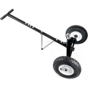 Fouwick 650LBS Capacity Trailer Dolly, 1-7/8 Hitch Ball with 12 Pneumatic Tires, Black Powder Coated Steel Trailer Mover Dolly TC001 White Wheel