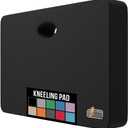 GORILLA GRIP Extra Thick Patent Pending Supportive Foam Kneeling Pad, Large Cushion Knee Pads for Gardening, Baby Bath Time, Dirt and Water Resistant, Workout and Garden Supplies, 17.5x11, Black