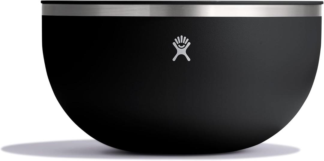 Hydro Flask Outdoor Kitchen Bowl - Stainless Steel Dinnerware Reusable Camping Gear Mess Kit - Dishwasher Safe, BPA-Free, Non-Toxic (3 Qt, Black)