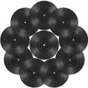 10 Pack 12 Inch Blank Vinyl Records Decor, Fake Vintage Record, Fake Records for Graffiti, Blank Record, Vintage Decorative Wall Aesthetic, 70s 80s 90s Rock & Roll Music Party Decor