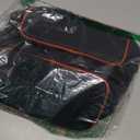 Mini 1LB Propane Tank Storage Bags with Padding, Adjustable Shoulder Strap, Small Camping Fuel Cylinder Carry Bag for 2-Pack Propane Tanks 16 OZ, Refillable Small Propane Gas Canister Bottle Case (Black)