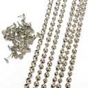 Let's Decorate 10 Meters D9.5mm Golden Upholstery Tacks Strips/Nailhead Trims,Decorative Nail Strips with Upholstery Tacks for Sofa Headboard Bench(N:9.5mm Golden)