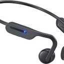 Qyzue Bone Conduction Headphones, Open Ear Headphones Bluetooth 5.4 with Mic, Wireless Running Headphones 10H Playtime, Waterproof Sport Earbuds Suitable for Cycling, Outdoor Sports