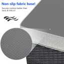5PC Outdoor Round Daybed Cushion Cover with Zipper & Anti-Slip Particles,Circle Sun Island Sunbed Mattress Covers Waterproof,Patio Day Bed Cushions Slipcover-ONLY COVER (103" x 50" x 34")