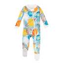 Burt's Bees Baby Baby Boys Sleepers, 100% Organic Cotton, One-piece PJs, Diagonal Zip Up Jumpsuit, Snug Fit Pajamas, 6-9M