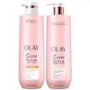 Olay Super Serum Body Wash + Hand & Body Lotion Bundle for Dry Skin, 24hr Long Lasting Hydration, 5+ Ingredient Serum Complex for Luminous Skin, 18.5 fl oz (Pack of 2)