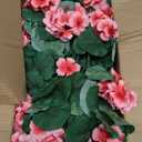 Hananona Artificial Geranium Flowers for Outdoors Geranium Silk Flowers Outdoor UV Resistant Garden Plants Faux Flowers for Home Kitchen Table Centerpieces Decor (12, Peach)