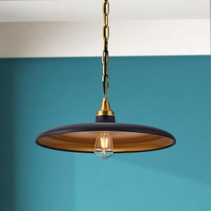 18 inch Pendant Light, Nordic Modern Light with Adjustable Hanging Chain, Farmhouse Chandelier Lighting Fixture for Kitchen Island, Dining Room, Living Room and Office Lighting, Black