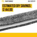 PartsBroz D510207P Dryer Drum Felt Seal - Compatible With Speed Queen Dryer - Replaces AP6284688 510207P 500006 501801 510207 PS17001050 Ultra Durable Replacement